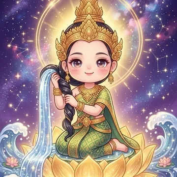 พระแม่ธรณี (พระแม่ธรณีบีบมวยผม)